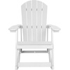 image:imageFlash Furniture Savannah Poly Resin Wood Adirondack Rocking Chair  All Weather Black Polystyrene  Stainless Steel Hardware  Set of 2White