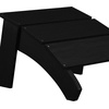 image:imageFlash Furniture Sawyer IndoorOutdoor Commercial Grade Adirondack Ottoman  Gray AllWeather Adirondack Style FootrestBlack
