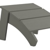 image:imageFlash Furniture Sawyer IndoorOutdoor Commercial Grade Adirondack Ottoman  Gray AllWeather Adirondack Style FootrestGrey