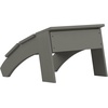image:imageFlash Furniture Sawyer IndoorOutdoor Commercial Grade Adirondack Ottoman  Gray AllWeather Adirondack Style FootrestGrey