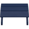 image:imageFlash Furniture Sawyer IndoorOutdoor Commercial Grade Adirondack Ottoman  Gray AllWeather Adirondack Style FootrestNavy