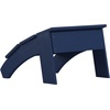 image:imageFlash Furniture Sawyer IndoorOutdoor Commercial Grade Adirondack Ottoman  Gray AllWeather Adirondack Style FootrestNavy