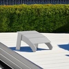 image:imageFlash Furniture Sawyer IndoorOutdoor Commercial Grade Adirondack Ottoman  Gray AllWeather Adirondack Style FootrestWhite