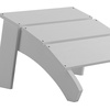 image:imageFlash Furniture Sawyer IndoorOutdoor Commercial Grade Adirondack Ottoman  Gray AllWeather Adirondack Style FootrestWhite
