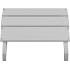 image:imageFlash Furniture Sawyer IndoorOutdoor Commercial Grade Adirondack Ottoman  Gray AllWeather Adirondack Style FootrestWhite