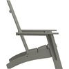 image:imageFlash Furniture Sawyer Modern Commercial 2Slat Back Adirondack Chair  Black Commercial AllWeather Poly Resin Lounge ChairGrey