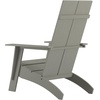 image:imageFlash Furniture Sawyer Modern Commercial 2Slat Back Adirondack Chair  Black Commercial AllWeather Poly Resin Lounge ChairGrey