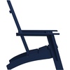 image:imageFlash Furniture Sawyer Modern Commercial 2Slat Back Adirondack Chair  Black Commercial AllWeather Poly Resin Lounge ChairNavy