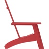 image:imageFlash Furniture Sawyer Modern Commercial 2Slat Back Adirondack Chair  Black Commercial AllWeather Poly Resin Lounge ChairRed