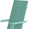 image:imageFlash Furniture Sawyer Modern Commercial 2Slat Back Adirondack Chair  Black Commercial AllWeather Poly Resin Lounge ChairSea Foam