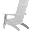 image:imageFlash Furniture Sawyer Modern Commercial 2Slat Back Adirondack Chair  Black Commercial AllWeather Poly Resin Lounge ChairWhite
