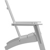 image:imageFlash Furniture Sawyer Modern Commercial 2Slat Back Adirondack Chair  Black Commercial AllWeather Poly Resin Lounge ChairWhite