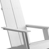 image:imageFlash Furniture Sawyer Modern Commercial 2Slat Back Adirondack Chair  Black Commercial AllWeather Poly Resin Lounge ChairWhite