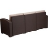 image:imageFlash Furniture Seneca Chocolate Brown Faux Rattan Sofa with AllWeather Beige CushionsChocolate Brown