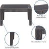image:imageFlash Furniture Seneca Dark Gray Faux Rattan Coffee Table