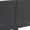 image:imageFlash Furniture Seneca Dark Gray Faux Rattan Loveseat with AllWeather Seneca Light Gray CushionsDark Gray