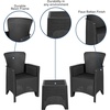 image:imageFlash Furniture Seneca Dark Gray Faux Rattan Plastic Chair Set with Matching Side TableDark Gray