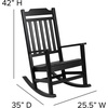 image:imageFlash Furniture Set of 2 Winston AllWeather Rocking Chair in Red Faux WoodBlack