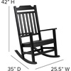 image:imageFlash Furniture Set of 2 Winston AllWeather Rocking Chair in Red Faux WoodBlack
