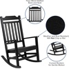image:imageFlash Furniture Set of 2 Winston AllWeather Rocking Chair in Red Faux WoodBlack