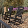 image:imageFlash Furniture Set of 2 Winston AllWeather Rocking Chair in Red Faux WoodBlack