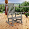 image:imageFlash Furniture Set of 2 Winston AllWeather Rocking Chair in Red Faux WoodGrey