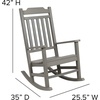 image:imageFlash Furniture Set of 2 Winston AllWeather Rocking Chair in Red Faux WoodGrey