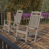 image:imageFlash Furniture Set of 2 Winston AllWeather Rocking Chair in Red Faux WoodGrey