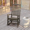image:imageFlash Furniture Set of 2 Winston AllWeather Rocking Chair in Red Faux WoodMahogany
