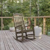 image:imageFlash Furniture Set of 2 Winston AllWeather Rocking Chair in Red Faux WoodMahogany