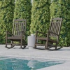 image:imageFlash Furniture Set of 2 Winston AllWeather Rocking Chair in Red Faux WoodMahogany