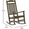 image:imageFlash Furniture Set of 2 Winston AllWeather Rocking Chair in Red Faux WoodMahogany