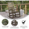 image:imageFlash Furniture Set of 2 Winston AllWeather Rocking Chair in Red Faux WoodMahogany