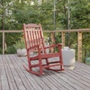 image:imageFlash Furniture Set of 2 Winston AllWeather Rocking Chair in Red Faux WoodRed
