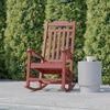 image:imageFlash Furniture Set of 2 Winston AllWeather Rocking Chair in Red Faux WoodRed