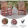 image:imageFlash Furniture Set of 2 Winston AllWeather Rocking Chair in Red Faux WoodRed
