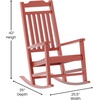 image:imageFlash Furniture Set of 2 Winston AllWeather Rocking Chair in Red Faux WoodRed