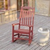 image:imageFlash Furniture Set of 2 Winston AllWeather Rocking Chair in Red Faux WoodRed