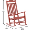 image:imageFlash Furniture Set of 2 Winston AllWeather Rocking Chair in Red Faux WoodRed