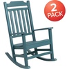 image:imageFlash Furniture Set of 2 Winston AllWeather Rocking Chair in Red Faux WoodTeal