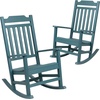 image:imageFlash Furniture Set of 2 Winston AllWeather Rocking Chair in Red Faux WoodTeal