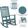 image:imageFlash Furniture Set of 2 Winston AllWeather Rocking Chair in Red Faux WoodTeal