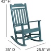 image:imageFlash Furniture Set of 2 Winston AllWeather Rocking Chair in Red Faux WoodTeal