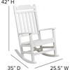 image:imageFlash Furniture Set of 2 Winston AllWeather Rocking Chair in Red Faux WoodWhite