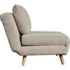 image:imageFlash Furniture Shaw TriFold Convertible Sleeper Chair with Pillow 3in1 Multifunctional Adjustable Sleeper Channel Stitching Hideaway Legs Brown LeatherSoftCream