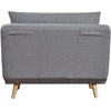 image:imageFlash Furniture Shaw TriFold Convertible Sleeper Chair with Pillow 3in1 Multifunctional Adjustable Sleeper Channel Stitching Hideaway Legs Brown LeatherSoftLight Gray