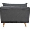 image:imageFlash Furniture Shaw TriFold Convertible Sleeper Chair with Pillow 3in1 Multifunctional Adjustable Sleeper Channel Stitching Hideaway Legs Brown LeatherSoftDark Gray