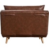 image:imageFlash Furniture Shaw TriFold Convertible Sleeper Chair with Pillow 3in1 Multifunctional Adjustable Sleeper Channel Stitching Hideaway Legs Brown LeatherSoftBrown