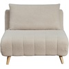 image:imageFlash Furniture Shaw TriFold Convertible Sleeper Chair with Pillow 3in1 Multifunctional Adjustable Sleeper Channel Stitching Hideaway Legs Brown LeatherSoftCream