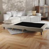 image:imageFlash Furniture Shaw TriFold Convertible Sleeper Chair with Pillow 3in1 Multifunctional Adjustable Sleeper Channel Stitching Hideaway Legs Brown LeatherSoftCream